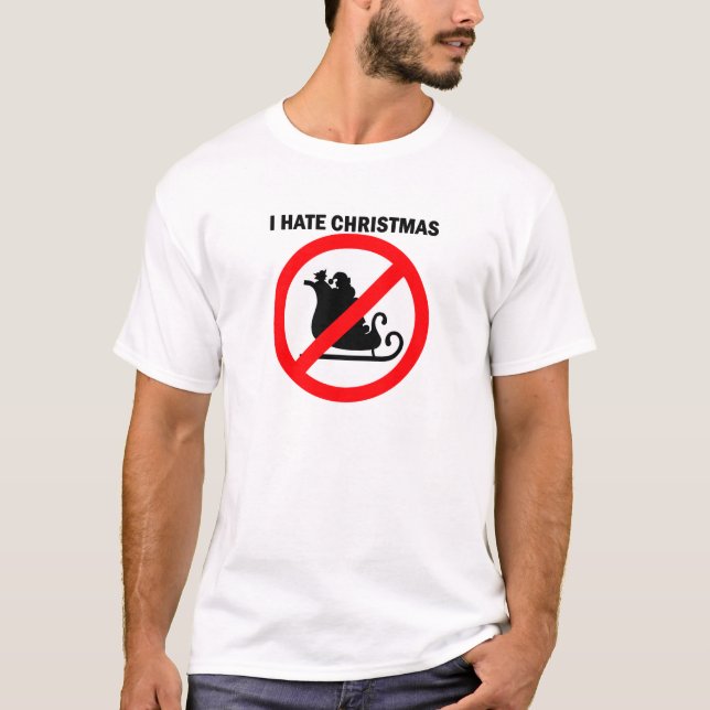 Camiseta Odio navidad (Anverso)