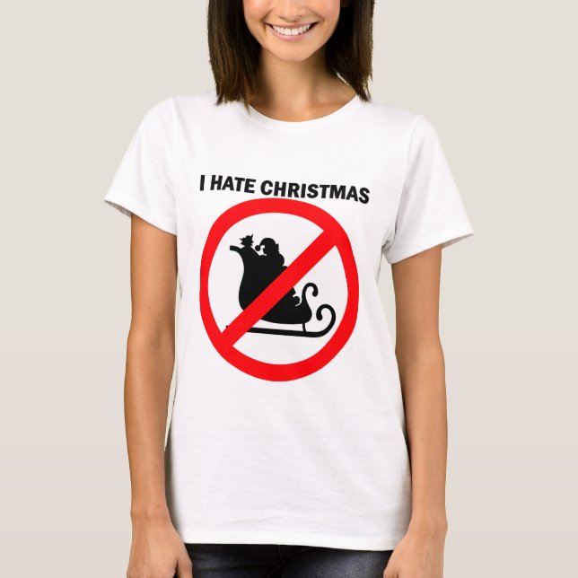 Camiseta Odio navidad (Anverso)