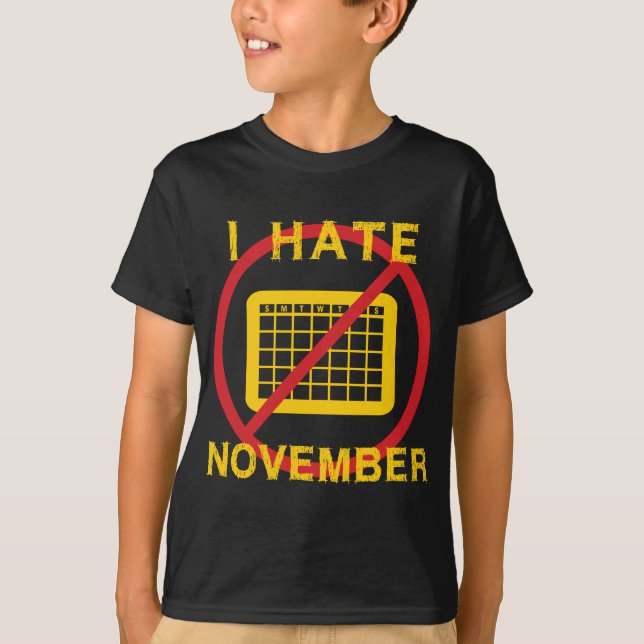 Camiseta Odio noviembre (Anverso)