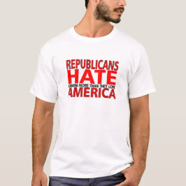 CAMISETA ODIO OBAMA DE LOS REPUBLICANOS MÁS QUE ELLOS AMAN
