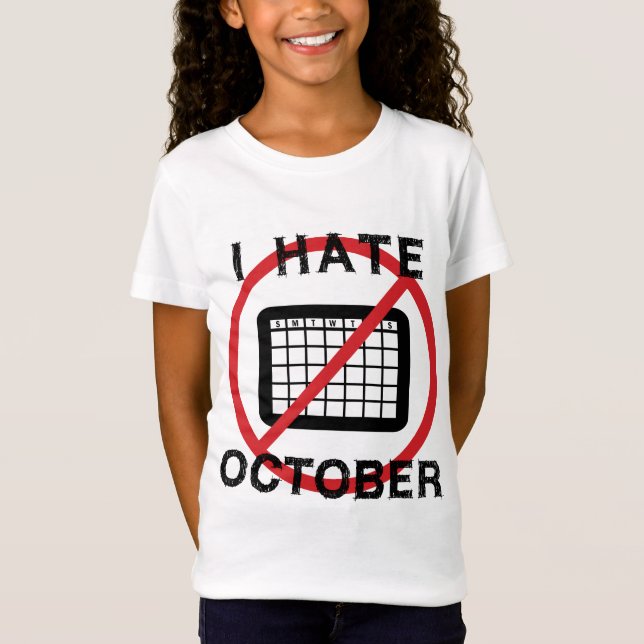 Camiseta Odio octubre (Anverso)