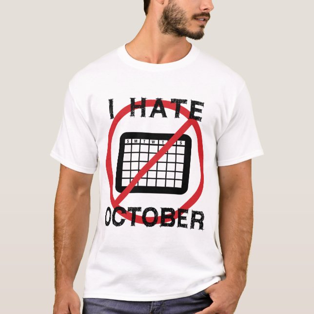 Camiseta Odio octubre (Anverso)