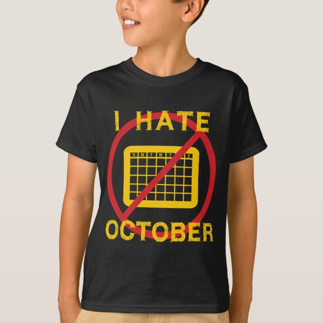 Camiseta Odio octubre (Anverso)