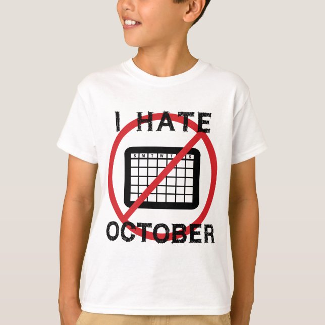 Camiseta Odio octubre (Anverso)