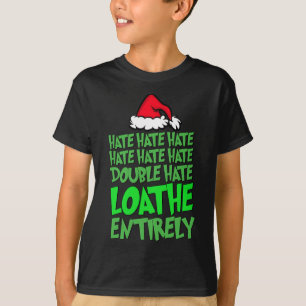 Camiseta Odio Odio Doble Odio Aborrezco Totalmente Divertid