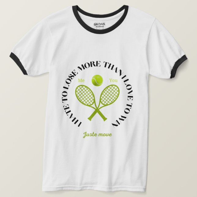 Camiseta Odio perder más de lo que me encanta ganar camiset (Anverso del diseño)