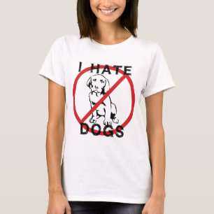 Camiseta Odio perros