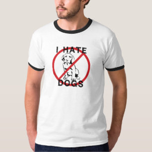 Camiseta Odio perros