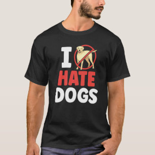Camiseta Odio Perros Animal Gato Mascota Gatos