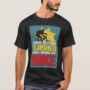 Camiseta Odio que me deslumbren mientras conduzco mi bicicl