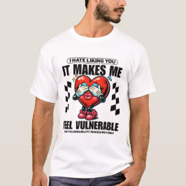Camiseta Odio que me gustes, me hace sentir vulnerable