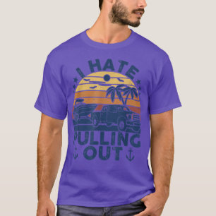 Camiseta Odio sacar a Moto del capitán del barco de Retro