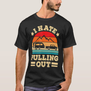 Camiseta Odio Sacar Camping Trailer Viajes Retro
