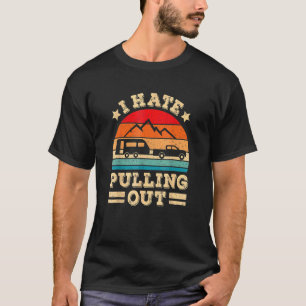 Camiseta Odio Sacar Camping Trailer Viajes Retro