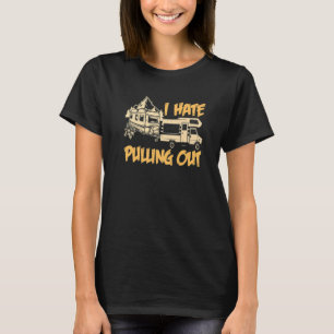 Camiseta Odio Sacar Camping Trailer Viajes Retro
