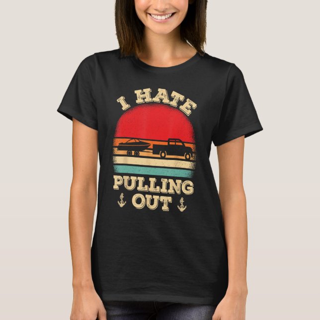 Camiseta Odio sacar del capitán del barco de Retro (Anverso)