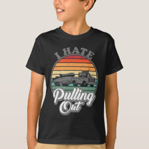 Camiseta Odio Sacar El Fondo Del Barco De Pesca Retro