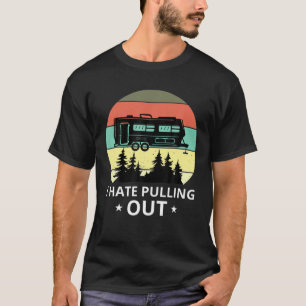 Camiseta Odio Sacar Gracioso Trayecto De Viaje Retro De Cam