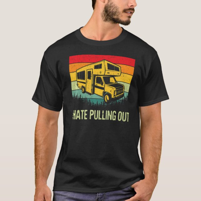 Camiseta Odio Sacar Rv Camping Funny 5Wheel Camp (Anverso)
