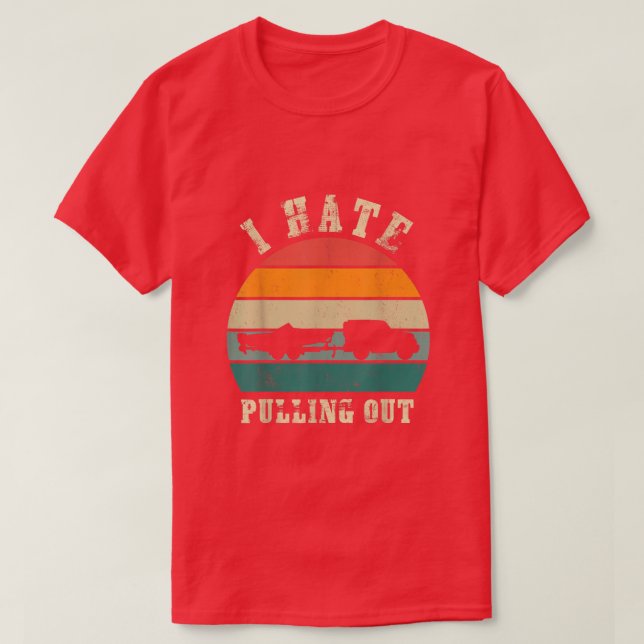 Camiseta Odio sacar Sunset Funny Booting  (Diseño del anverso)