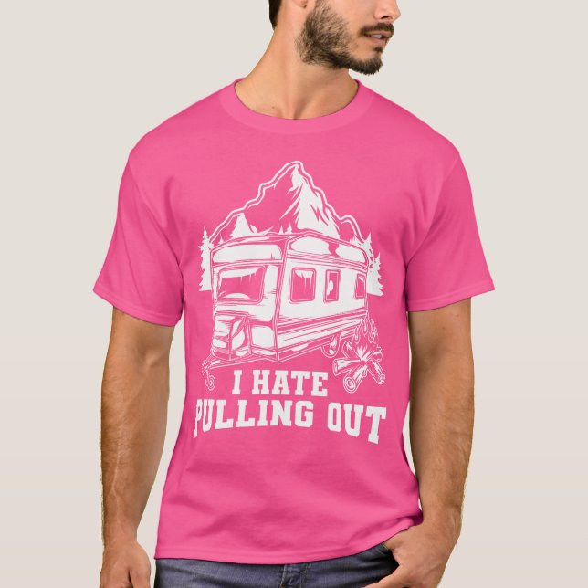 Camiseta Odio Sacar Viajes Graciosos - Camping Rv (Anverso)