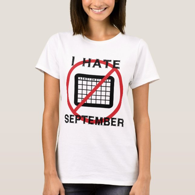 Camiseta Odio septiembre (Anverso)