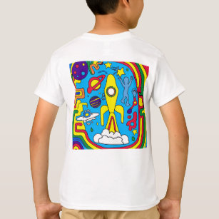 Camiseta Odisea cósmica radiante
