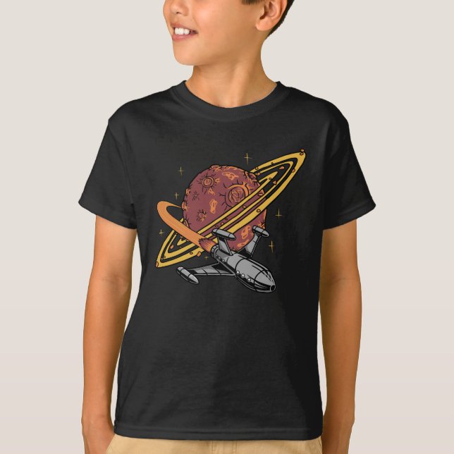 Camiseta Odisea Espacial: El Secreto de Saturno (Anverso)