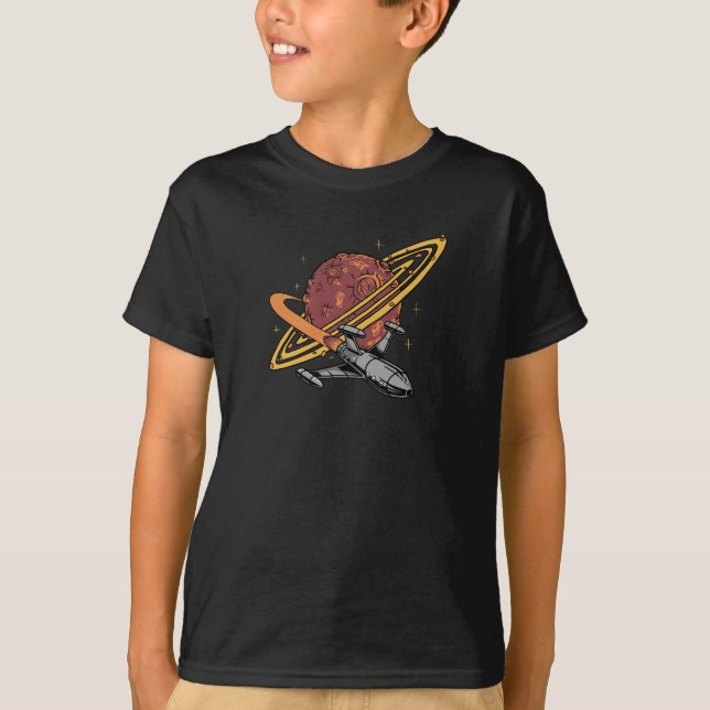Camiseta Odisea Espacial: El Secreto de Saturno (Anverso)
