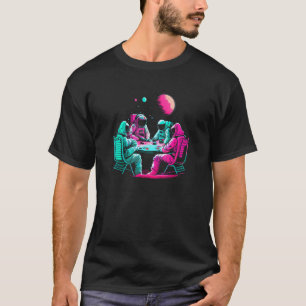 Camiseta Odisea Espacial Vibra Retro Estética Astronautas e