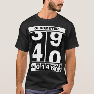 Camiseta Odómetro Cumpleaños Divertido 40 Aniversario Hito