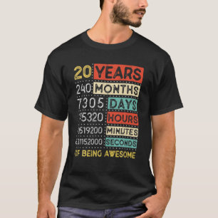 Camiseta Odómetro De Atractivo De 20 Años Funny 20