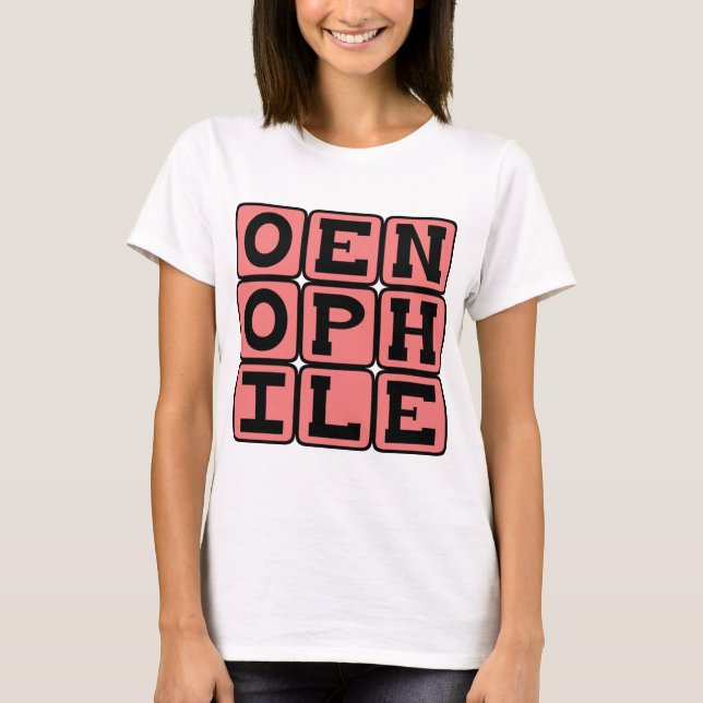 Camiseta Oenephile, Amante del Vino (Anverso)
