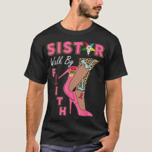 Camiseta OES SiStar Leopard Camina Por El Cáncer Fe De Mama