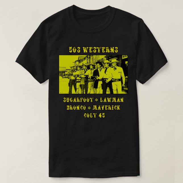 Camiseta oeste americano de los 50 (Diseño del anverso)