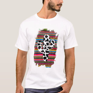 Camiseta Oeste Cactus Leopard Mexicano