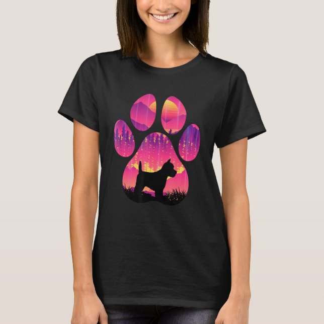 Camiseta Oeste de Highland White Terrier Westie Paw Mom Dad (Anverso)