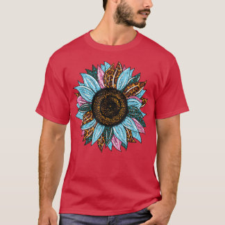 Camiseta Oeste del País Sur Leopardo Tie Dye Sunflower