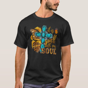 Camiseta Oeste Está Bien Con Mi Alma Mariposa Leopardo