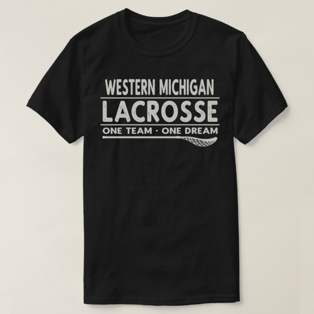 Camiseta Oeste Michigan Lacrosse One Team One Dream (Diseño del anverso)