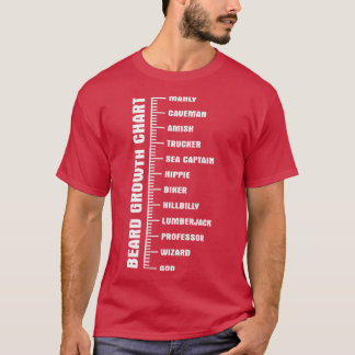 Camiseta of Beard Growth Chart Classic TShirt