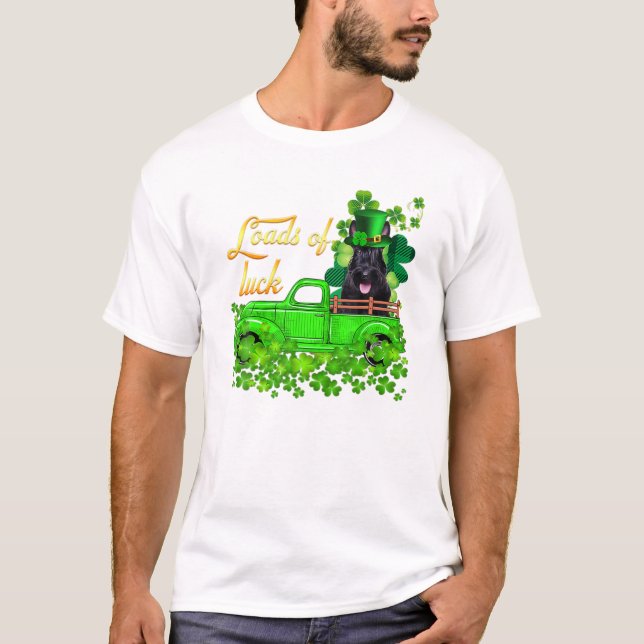 Camiseta Of Luck Truck Scottish Terrier (Anverso)