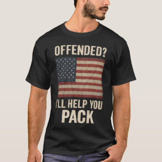 Camiseta Ofendido te ayudaré a hacer las maletas