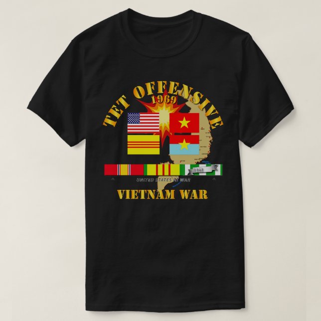 Camiseta Ofensiva de tet en Vietnam en 1969 (Diseño del anverso)