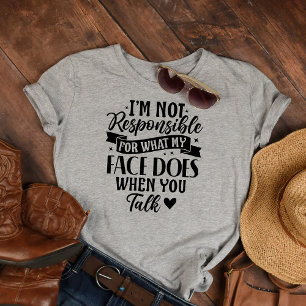 Camiseta Ofensiva sarcástica No Responsable