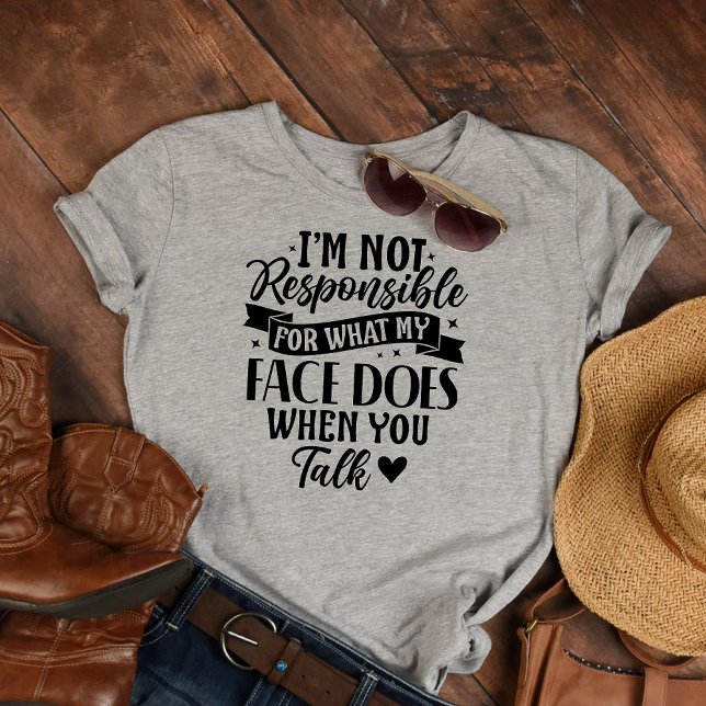 Camiseta Ofensiva sarcástica No Responsable (Subido por el creador)