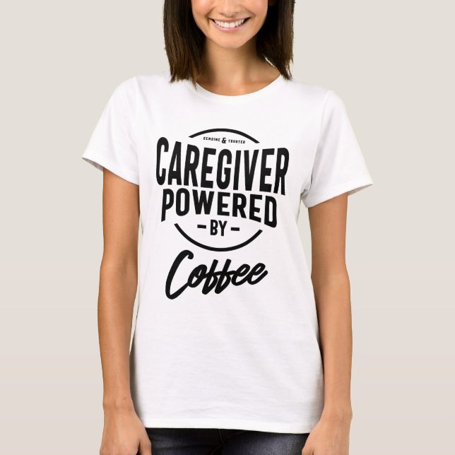 Camiseta Oferta de cargo de trabajo de cuidador (Anverso)