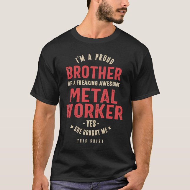 Camiseta Oferta de cargo de trabajo de trabajador de metal (Anverso)