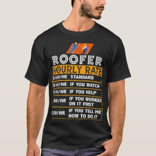 Camiseta Oferta de construcción de trabajo por hora para el