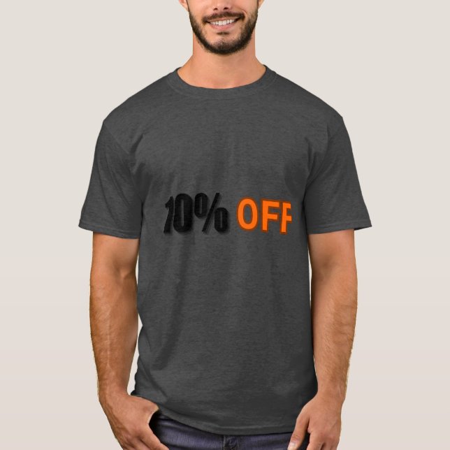 Camiseta "Oferta de descuento - 10% de descuento (Anverso)